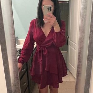 Burgundy Dress